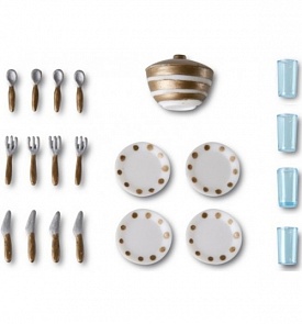 Игровой набор для домика Смоланд - Столовая посуда (Lundby, LB_60509400)